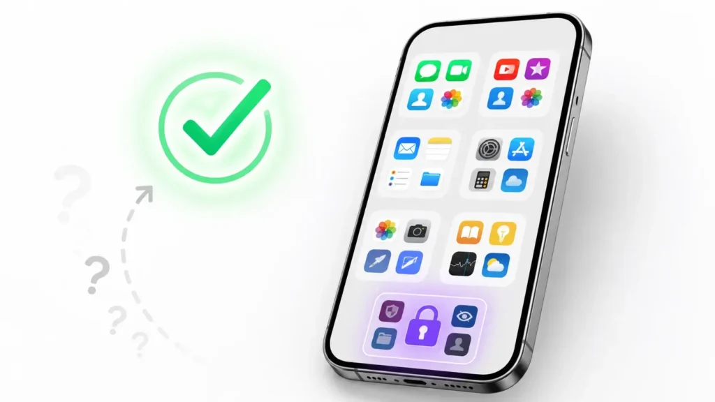 Comparison infographic chart showing three iPhone font methods: Text Size 
& Bold Text, Hover Typing, and Web Generators, with details on what each 
does, apps supported, pros and cons for each approach