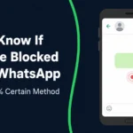 Smartphone screen showing a WhatsApp chat with a single grey tick on an undelivered message, illustrating how to know if someone blocked you on WhatsApp