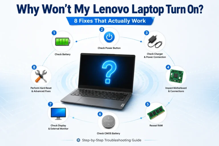 Why Won’t My Lenovo Laptop Turn On? 8 Fixes That Actually Work